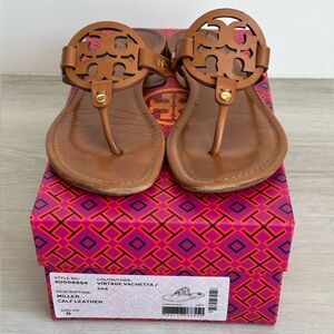 Tory Burch Miller Sandal calf leather vintage vachetta